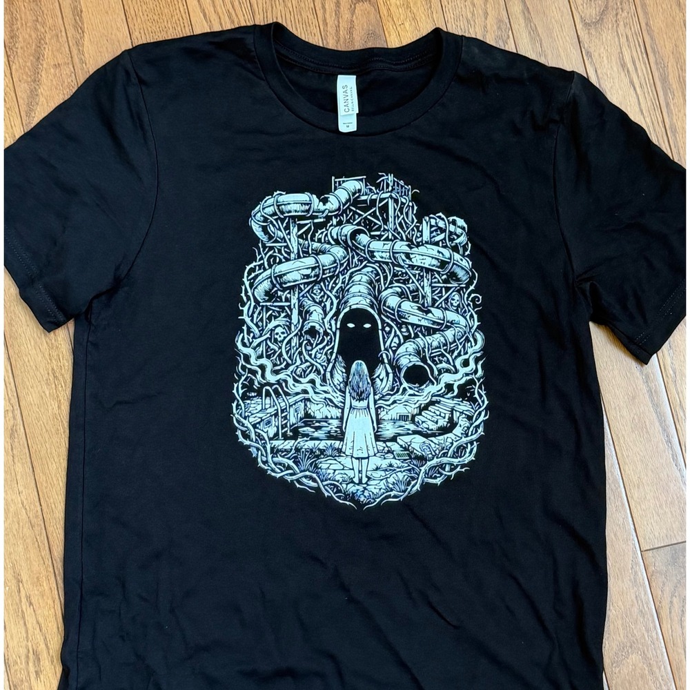 The Descent Horror Tee – Surreal Void Graphic Shirt